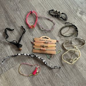 Set of twelve bracelets